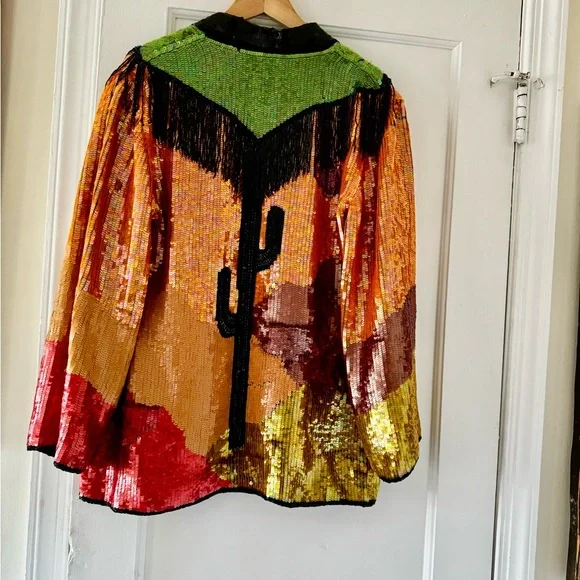 Cactus Desert Sequins Jacket - Picture 4 of 16